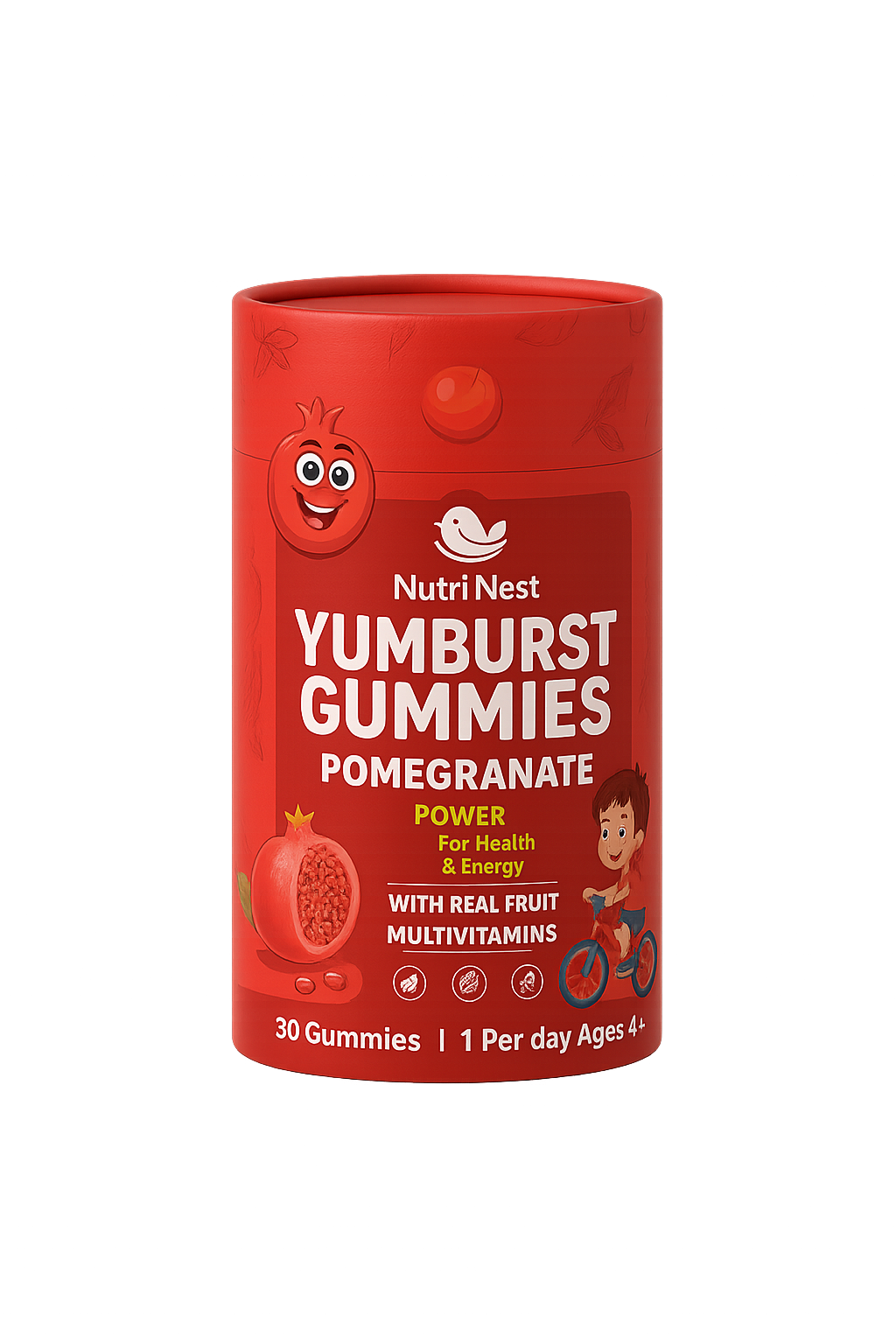 Nutri Nest Pomegranate Power Gummies